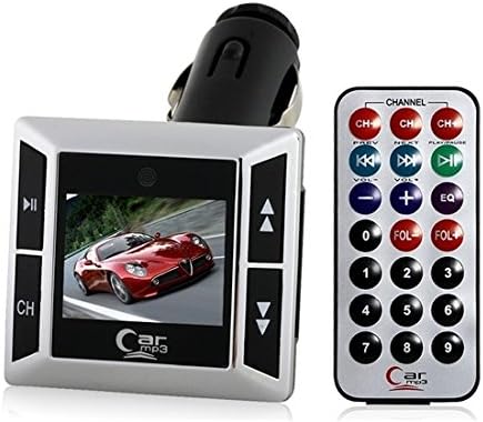 Classic 1.44" LCD Screen Car MP3 Player with SD & TF Card Reader, USB (Silver)