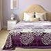 GiniHome Qbedding 380 GSM Anti-Static Microplush Queen (78-Inch-by-90-Inch) Fleece Blanket, Lily Leaves