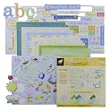 American Traditional Scrapbook 12 Inch by 12 Inch Bundle Kit, Welcome Baby Boy