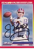 Jim Kelly signed autographed Score Card Buffalo Bills