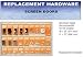 C.R. LAURENCE HD1CA CRL Screen Door Replacement Hardware Display for California, Ariz...