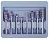 Astro Pneumatic 2181 Double Cut Carbide Rotary Burr Set with 1/4-Inch Shank