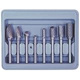Astro Pneumatic 2181 Double Cut Carbide Rotary Burr Set with 1/4-Inch Shank
