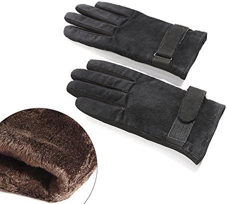 MINGXIN mens winter cashmere warm gloves outdoors bicycling driving handwear