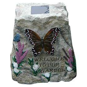 STI Solar Welcome Stone - dual amber LED