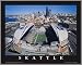 Seattle Seahawks - Qwest Field Aerial - Lg - Plaque Mounted & Laminated Print