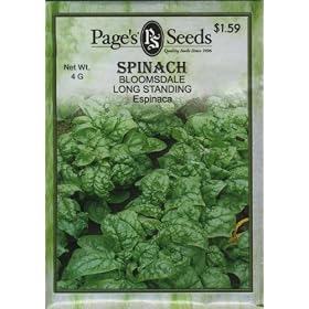 Page's Seed P540 Spinach Bloomsdale Longstanding Seed Packet