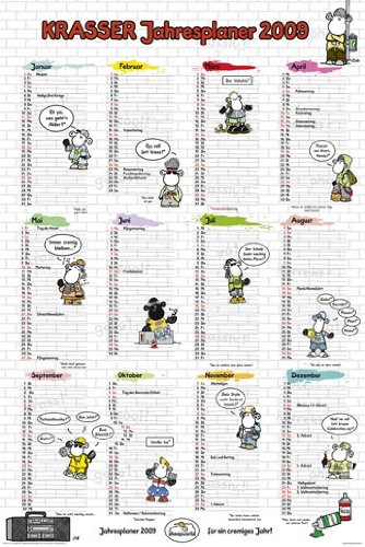 Empire 108364 Sheepworld Jahresplaner 2009, Poster / Plakat ca. 91.5 x 61 cm
