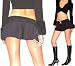 Sports : Sexy Minirock Schwarz Trendy