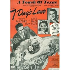 A Touch of Texas (Cover: Victor Mature, Ginny Simms, Freddy Martin)