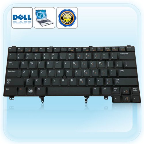 Dell replacement E6320, E6420, E5420, XT3 keyboard black with pole US