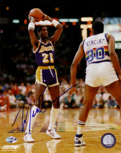 Buy Autographed 8x10 Photo - Pass Michael Cooper - Los Angeles Lakers Basketball Autographed... by Autographed Photo