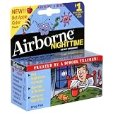 Airborne Effervescent Health Formula Tablets, Nighttime, Hot Apple Cider, 9-Count Tubes (Pack of 3)