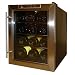 Kitchen & Housewares : Vinotemp VT-12TEDS Thermo-Electric Digital 12-Bottle Wine Chiller, Black and Stainless