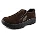 Men's Performance Wide Width Suede Slip-On Shoes Round Toe - 09-020-0601-8202 Br