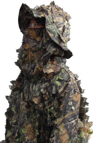3-D Tree Leaf (Leafy) Camo Suit, A Mesh Layer Inside, Sizes S to XXL