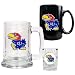 Kansas Jayhawks NCAA 15oz Tankard, 15oz Ceramic Mug & 2oz Shot Glass Set - Primary Logo by Great American Products