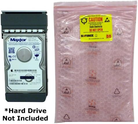 Hard Drive Anti-static Cushioned Loc-top Bubble Bag with Document Holder: QTY 10, 7.25" X 11"D
