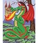 9 Inch x12 Inch Junior Paint By Number Kit - Dragon