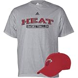 adidas Miami Heat Hat and T-Shirt Combo