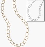 Avon Long Twist Link Necklace Silvertone