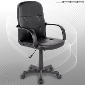 Jago - Fauteuil chaise si�ge de bureau pivotante ajustable (BDS21)