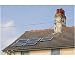 Prints of Solar water heaters on a house roof in Barrow in Furness, Cumbria, UK. from Specialist Stock