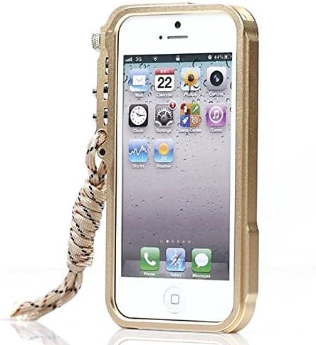 New Iron Man Metal Case Cover Skin for Iphone5/5S Have Eight Colors to Choose (Gold)