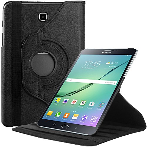 Samsung Galaxy Tab S2 9.7 Case - Gulito Premium PU Leather 360 Swivel Stand Dual Auto Smart Case Cover For Galaxy Tab S2 9.7 with Wake & Sleep Function (Black)