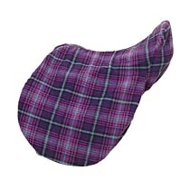 ER Centaur Fleece Saddle Cover - Size:One Size Color:Orchid Plaid
