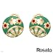ROSATO Made in Italy Stylish Earrings With Cubic zirconia Well Made in Two tone Enamel and 14K/925 Gold plated Silver. Total item weight 6.7g Length 14mm