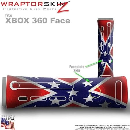 Confederate Flag Skin by WraptorSkinz TM fits Original XBOX 360 Factory Faceplates