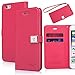 iPhone 6S plus case,iPhone 6 plus case,[5.5inch]by Ailun,Wallet Case,Credit Card holder Case,PU Leather Case,Flip Cover Case[Red]