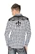 Mission Clothing Cest Le Vie Western Big Check Velvet Fleur de Lis Shirt