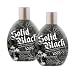 * LOT of 2 * Millennium SOLID BLACK 100X Indoor Dark Bronzing Lotion Tanning Bed
