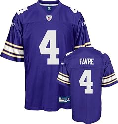 Brett Favre Jersey: Reebok Purple Alternate Replica #4 Minnesota Vikings Jersey