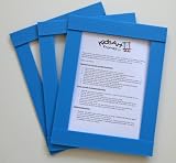 Kids Art Frames - Classic Frames - Blue Lightweight Plastic Frames - Standard Size