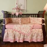 Hoohobbers 4-Piece Crib Bedding, Etoile Pink