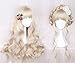 Women Gals Japan Harajuku Sweet Lolita Natural Looking Daily Wear Fluffy Blonde Long Curly Kanekalon Full Wig Cosplay