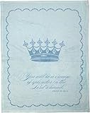 Manual Woodworkers and Weavers SAYWSB Crown Of Splendor, Boy Fleece Blanket Printed Fleece Polyester 30 X 40 in.