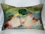 Mallard Ducks Indoor Outdoor Pillow