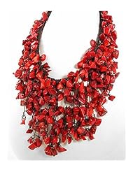 Cotton Coral Necklace