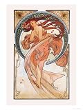 Dance Art Giclee Poster Print by Alphonse Mucha, 18x24
