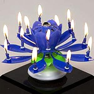 The Amazing Happy Birthday Candle - BLUE