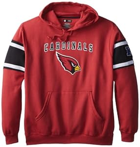 NFL Arizona Cardinals Men's Passing Game III Fleece, Bright Garnet/Black/White, XX-Large