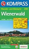 Wienerwald: Wander- und Bikekarte. GPS-genau. 1:50.000