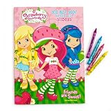 Strawberry Shortcake Big Best Coloring Book with Pastel Crayons (1) Party Supplies