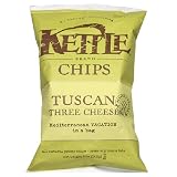 Kettle Chips Tuscan Three Cheese, 5-Ounce Bags (Pack of 15)