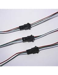 Lighting: hkbayi 10Pair / 10sets 3 pin JST SM Male Female plug LED Connector Cable For WS2812B WS2812 WS2811 LED Strip Lamp with 15cm Long Wire - hkbayi