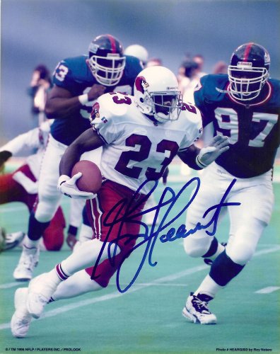 GARRISON HEARST,ARIZONA CARDINALS,CINCINNATI BENGALS,SAN FRANCISCO 49ERS,NINERS,GEORGIA BULL DOGS,SIGNED,AUTOGRAPHED,8X10 PHOTO,COA, RARE HARD PHOTO TO FIND